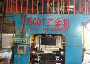 China Reducing Carbon Steel 73mm Tee Forming Machine Cold wholesale