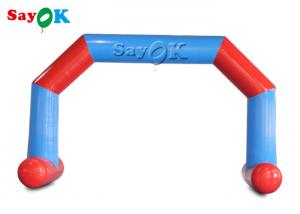 China Red Blue PVC Tarp Inflatable Entrance Arch For Event Advertising wholesale