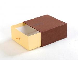 China Pure Color Paper Drawer Boxes Kraft Drawer Box  Shoes And Suit Packing wholesale