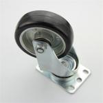 ESD Rubber 100KG 120KG 3 Inch Swivel Casters With Brake For Office Chairs