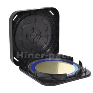 China Horizontal 300mm Wafer Carrier Canisters Box Conductive Black PP Material wholesale