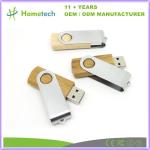 Windows/Mac OS/Linux Compatible 256GB Wood Twist USB Flash Drive with Classic