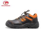 Orange Mesh Steel Toe Work Shoes , Full Grain Breathable Smooth Leather Steel