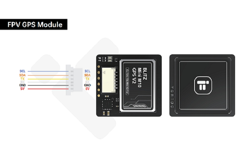 IFlight BLITZ Mini M10 GPS V2 Lightweight 8g Flight Controller with Stable Connection Compass for Professional Drones