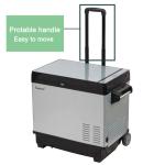 DC 12V 25L Outdoor Camping Mini Automotive Fridge With Compressor And Battery