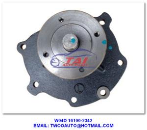 China W04D 16100-2342sbc Power Steering Pump For Hino , FC166 W04D Water Pump 16100-2342 wholesale