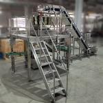 Fruit Canned Apricots Automatic Cans Multi Head Weigher Solid Filling Machine