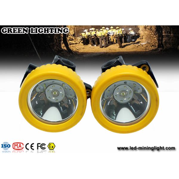 Downhole Recreation Cordless Mining Lights , Led Hard Hat Headlamp 200 Ma 4000 Lux