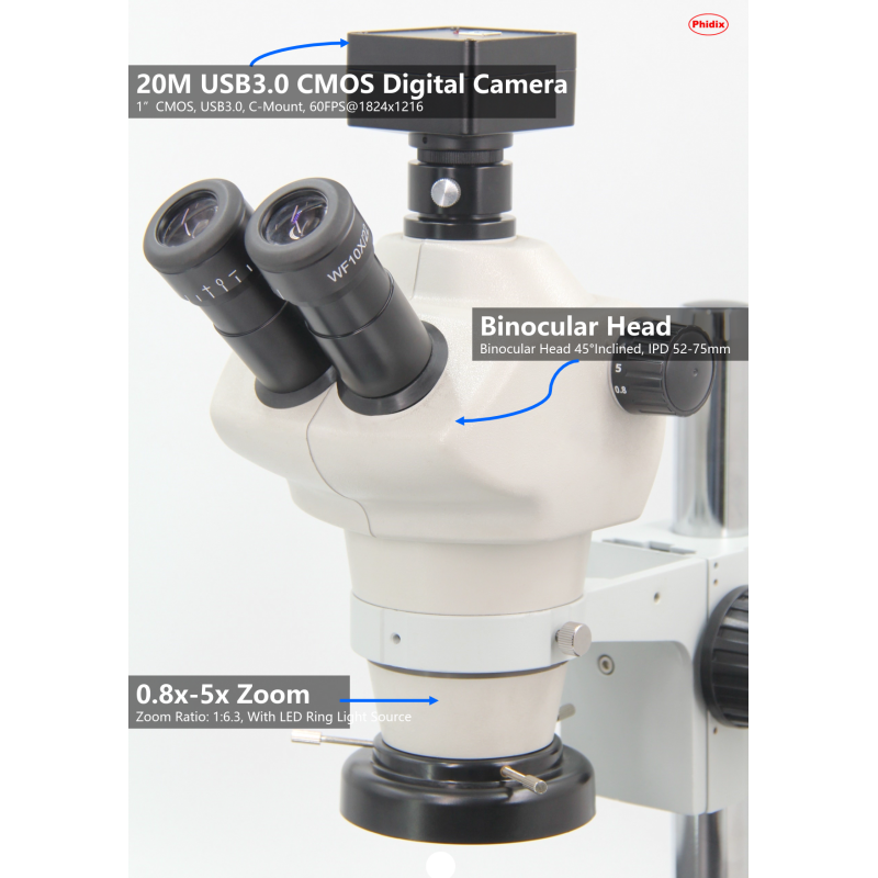 Binocular Head Zoom Body 3D Full Auto Stereo XY Motorized Measuring Microscope