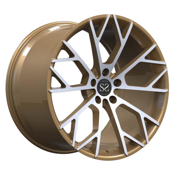 For Lambor Aventador 1 PC Monoblock Forged Bronze Machined Wheels 21inch 21x13