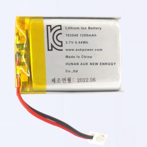 China Universal 103040 Battery Rechargeable Lithium Ion Polymer Battery 3.7v 1200mah on sale
