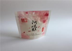 China Bespoke Laminated Top Zipper Lock Bags , Reusable Kraft Paper Doy Pack For Spice Powder Snack wholesale