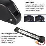 Polly Down Tube lithium Ebike Battery Pack 36V 48V 30ah