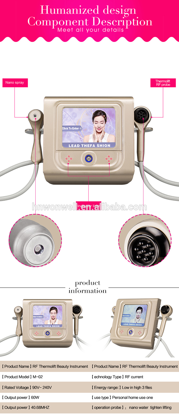 face lifting thermolift machine