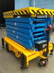 Indoor/Outdoor Aerial Working Platform Motorized Wheel Walking Mobile Scissor