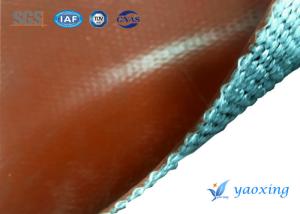 China 3.5mm Red Twill Woven Silicone Coated Fiberglass Fabric wholesale
