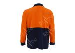 Breathable High Visibility Long Sleeve Polo Shirts , Safety Polo Shirt