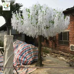 China UVG large outdoor artificial trees in wisteria flower wedding and party planner decoration wholesale