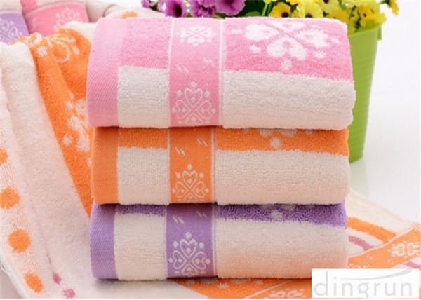 Quality Fashionable Home Spa Towel Dye Yarn , Face Wash Cloths Durable for sale