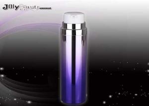 China Spray Custom Cosmetic Bottles Purple Diameter 40mm SAN Plastic Airless Bottle wholesale