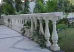 Popular White FRP Balustrade Fiberglass Balcony Railings For Home Hotel
