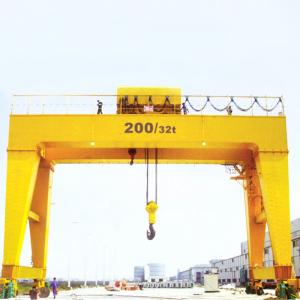 China M6 150 Ton Double Girder Gantry Crane Heavy Duty Large Loading Capacity wholesale