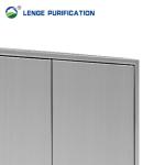 Anti Corrosion Three Door Sloping Top Stainless Steel Furniture Cabinet With