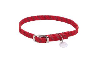China Comfortable Cat Collar Safety Buckle Adjustable Reflective Material Woven wholesale