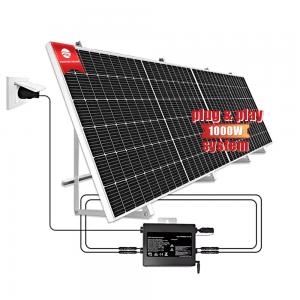 China 1000 Watt 1kw Plug And Play Solar System kit On Grid Home Energy System wholesale