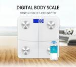 6mm Tempered Glass Platform Bathroom Scales Smart Bluetooth Body Analyser Scale