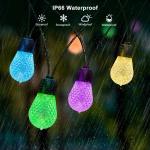 IP65 Waterproof RGB String Light Outdoor Shatterproof 48FT Dimmable