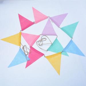 China Colorful Burlap Bunting Flags for Anniversary Celebrations wholesale
