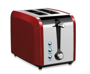 China 2 Slice Wide Slot Polished Stainless Steel Toaster Defrost Function wholesale