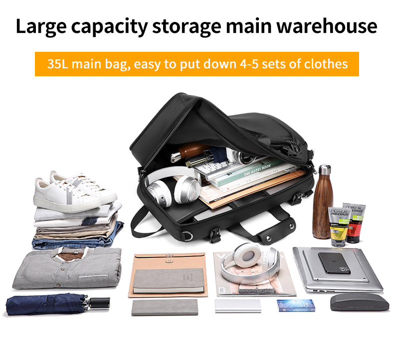 Multifunctional Waterproof Business Backpack Accept Customizable Logo