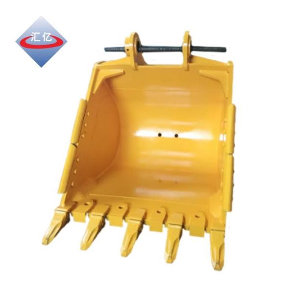 CNC 1 Cube Heavy Duty Excavator Buckets ISO9001 CNC Backhoe Rock Bucket