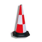 Elite High Visibility Orange Road Cones , 700mm Construction Reflective Traffic