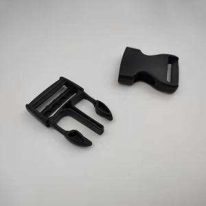 China Adjustable Webbing Strap And Buckle 50 Mm Black Plastic Buckle For Backpacks Plastic Strap Buckles on sale