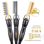 50/60Hz Ultralight Electric Hot Hair Comb , Durable Ceramic Comb Hair Straighten