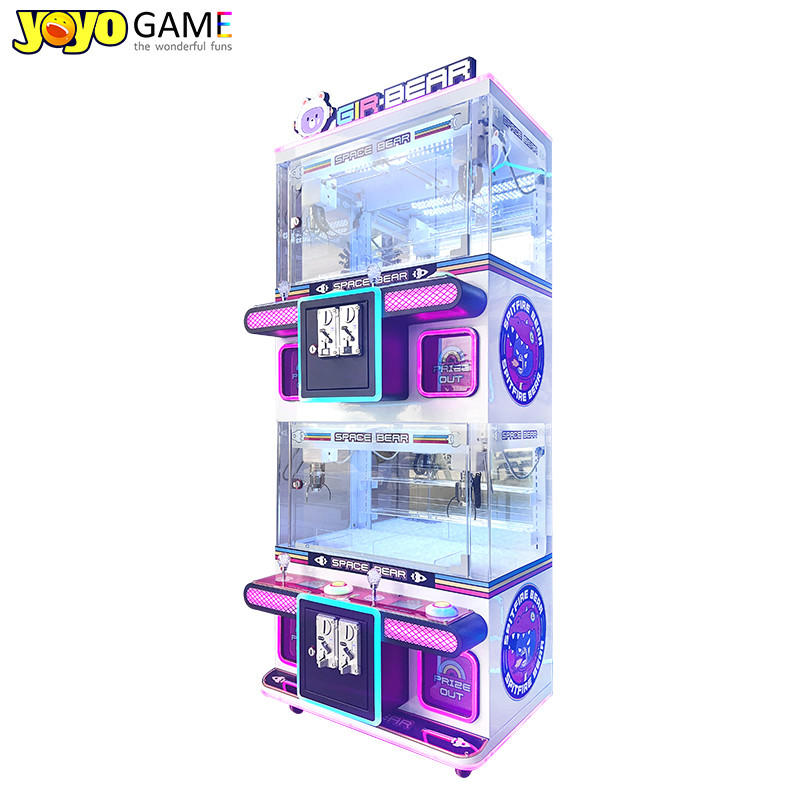 4 Players Doll Crane Machine Pink Gift Doll Claw Machine Coin Operated Crane Claw Machine For Sale