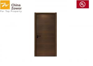 China Single Leaf Primer Finish Wood Fire Door With Steel Frame/ Customized Size/ 1 Hour Fire Rated Door on sale