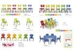 Classroom Kindergarten School Furniture Fine Workmanship Imported PP Plastic
