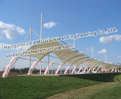 Quality Membrane Structure Commercial Steel Building With PVC PVDF PTFE for sale