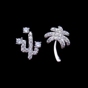 China Squirrel 925 Silver Drop Earrings , Luxury 925 Silver Stud Earrings wholesale