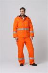 Fr Winter Jacket With Reflective Tape , 350gsm Flame Resistant Winter Coats