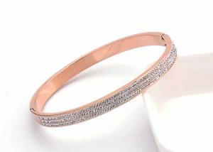 China Naan diamond titanium steel gift bracelet popular more than 300 diamond open bracelets spot wholesale wholesale