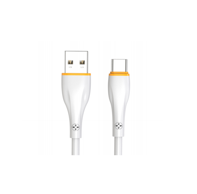 4-Core TPE Fast Charge Cable, 1m White, Micro/Type-C/Lightning
