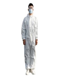 China Disease Protection Disposable Chemical Coveralls Bunny Type PPE Breathable White wholesale