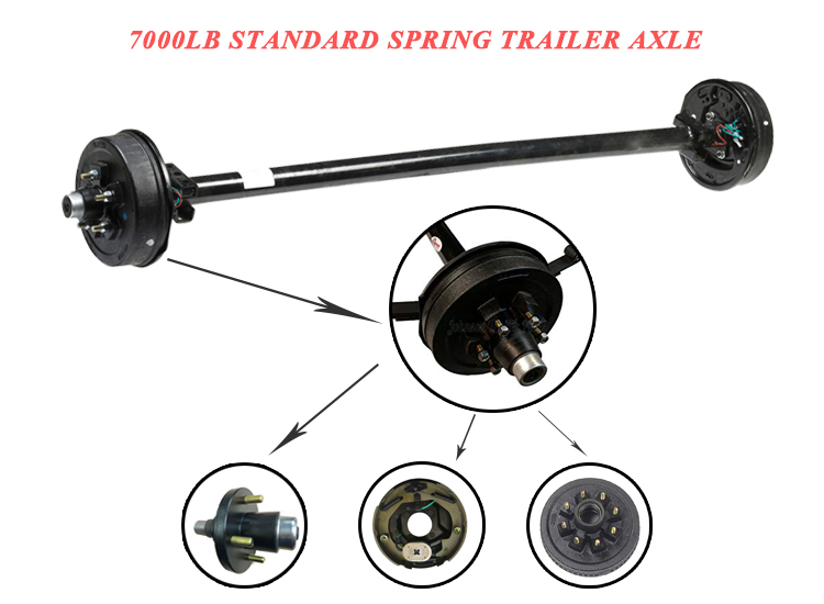 Trailer Axle With Brakes 2500 lb 3500 lb 7000 lb Max Payload 7000lb OE NO. OEM Service