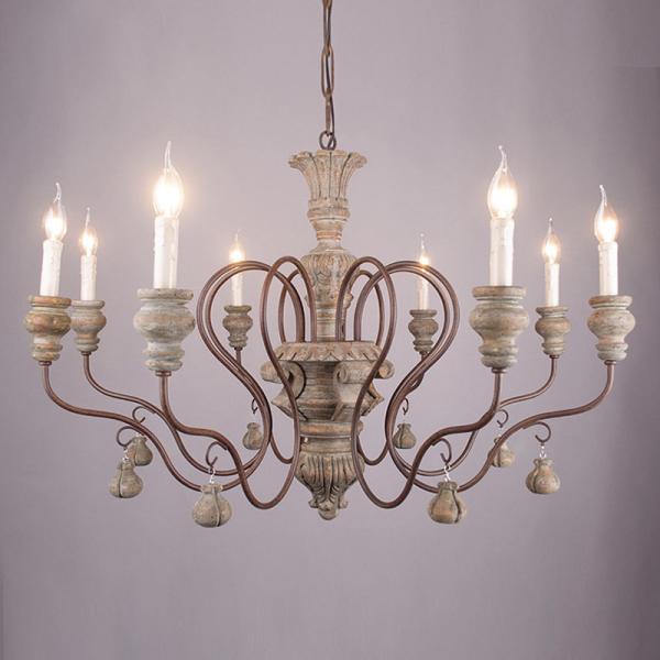 Vintage resin chandelier for living room bedroom home retro loft Chandelier(WH