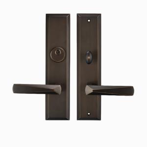 China Amertop brass Single Cylinder Front Door Handleset Featuring SmartKey Security in coffee wholesale